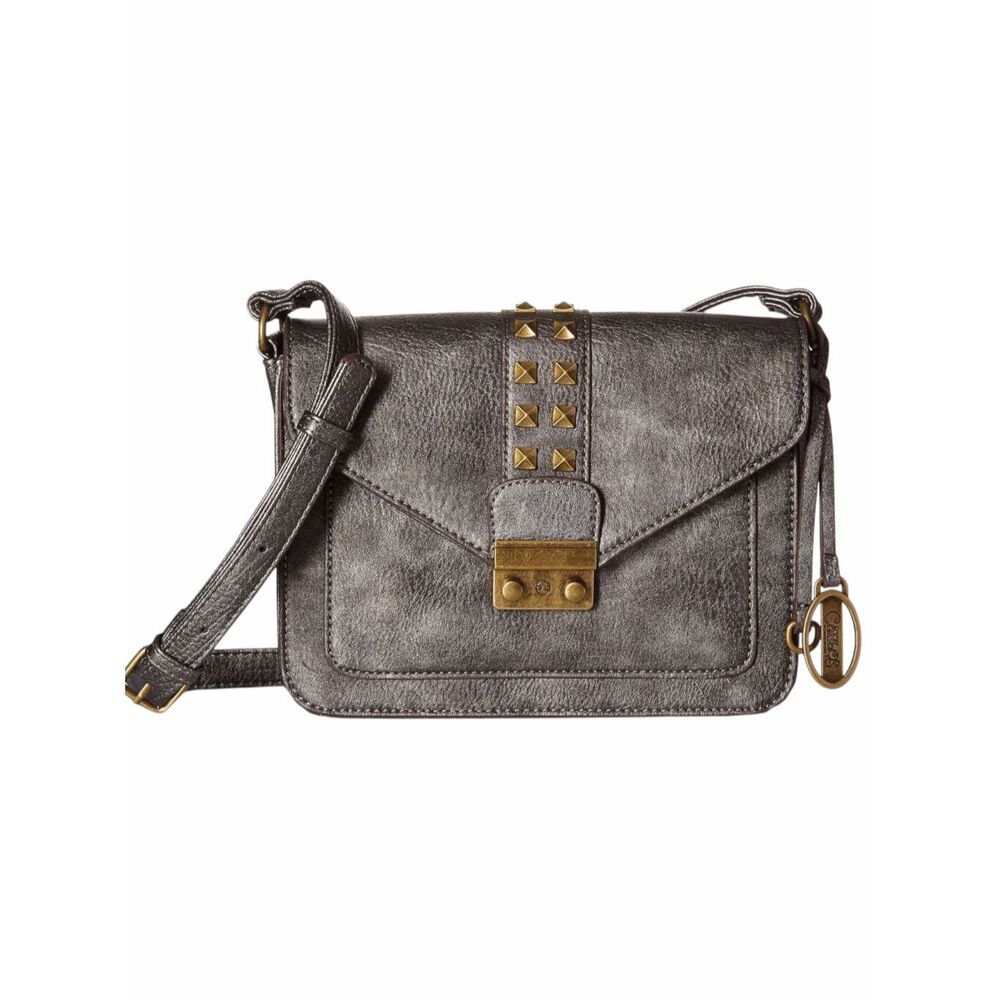 CARLOS BY CARLOS SANTANA Serena Bronze Metallic Studded Crossbody Bag